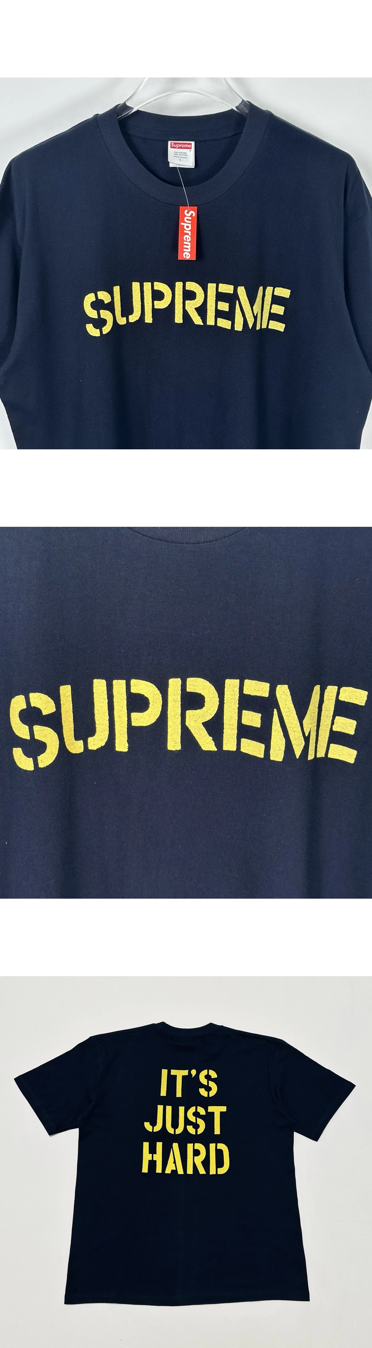 [Supreme] 남성 슈프림 하드 티셔츠