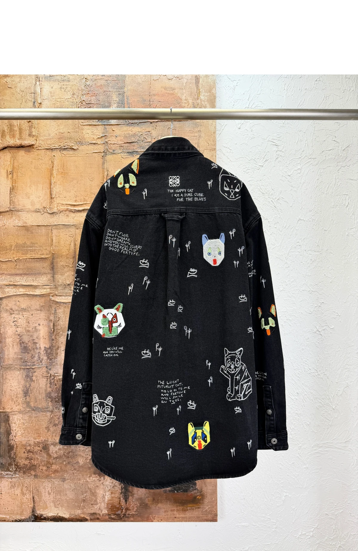 [LOEWE] 남성 로에베 x 루이스 웨인 엠브로이더리 데님 오버셔츠