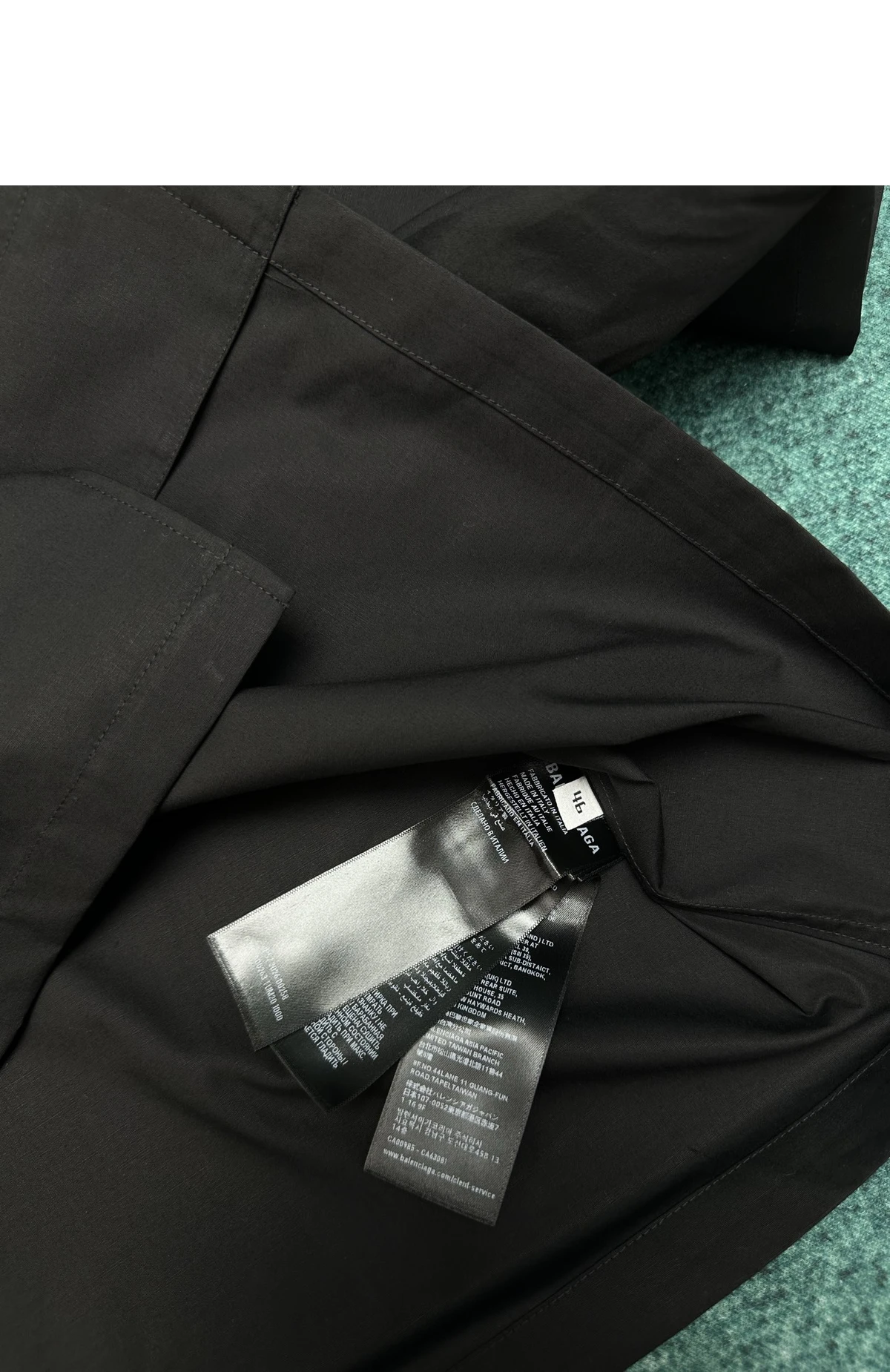 [BALENCIAGA] 남성 발렌시아가 스케치 쇼트 슬리브 볼링 셔츠 블랙