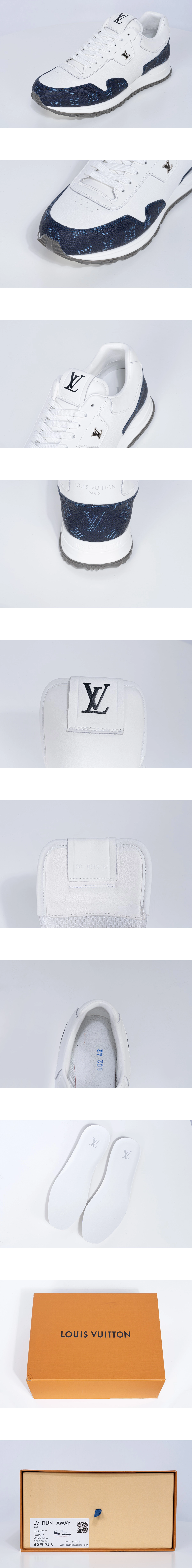 [LOUIS VUITTON] 루이비통 런 어웨이 스니커즈 네이비/블루 1ADG4G 남성용