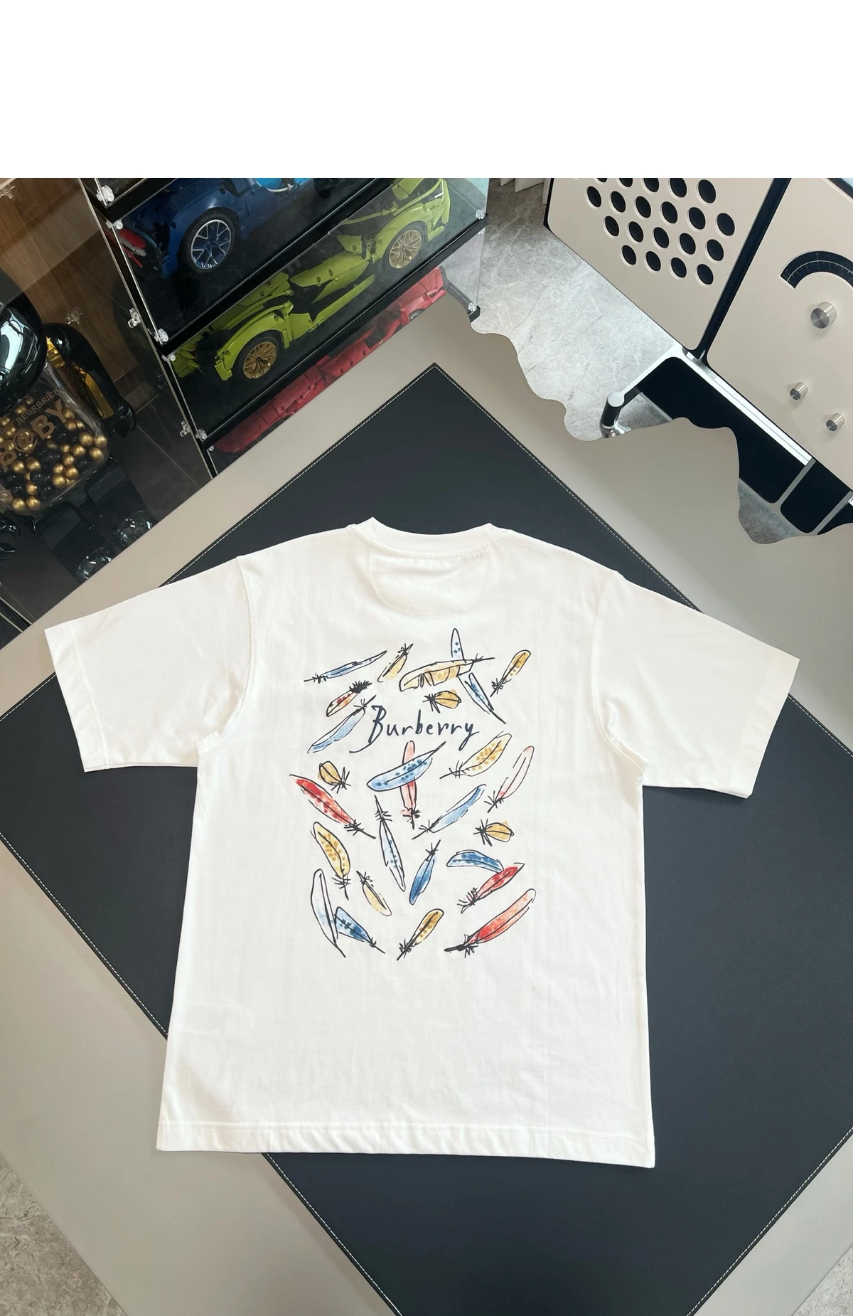 [BURBERRY] 남성 버버리 패더 프린트 코튼 티셔츠