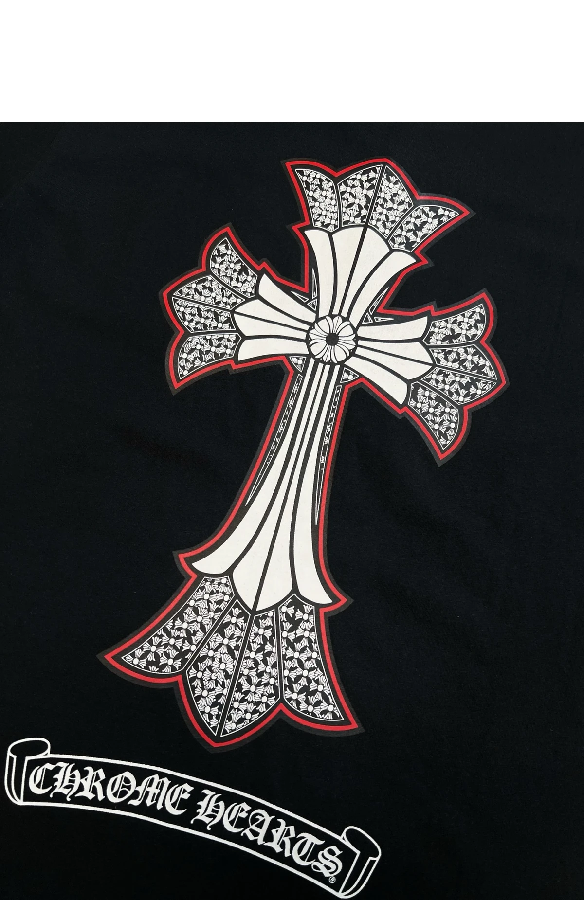 [Chrome Hearts] 남성 크롬하츠 넥 레터링 로고 포켓 반팔 티셔츠