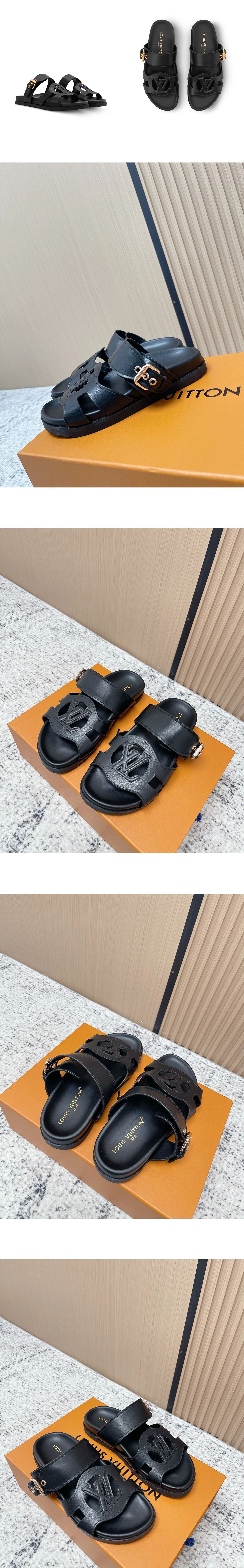 [LOUIS VUITTON] 루이비통 이솔라 컴포트 뮬블랙 1AJOOC