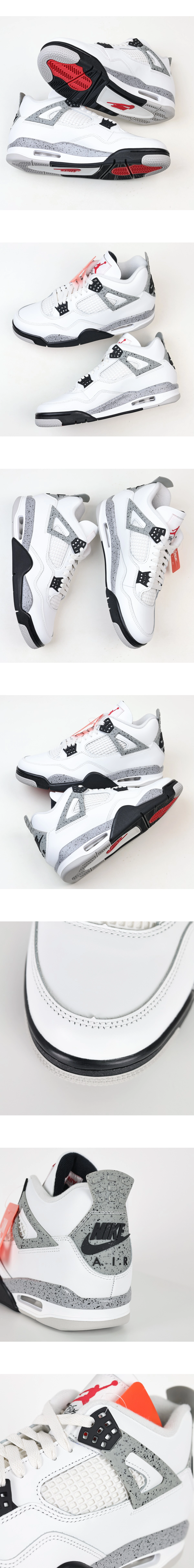 [AIR JORDAN] 에어조던 4 레트로 OG 화이트 시멘트 FV5029-100 남성용(LJR)