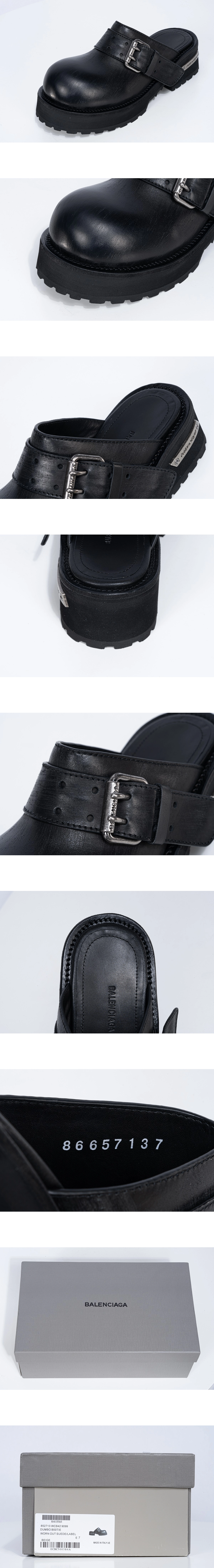[BALENCIAGA] 발렌시아가Venom 뮬슈즈 블랙866571WBEQ41081 남녀공용