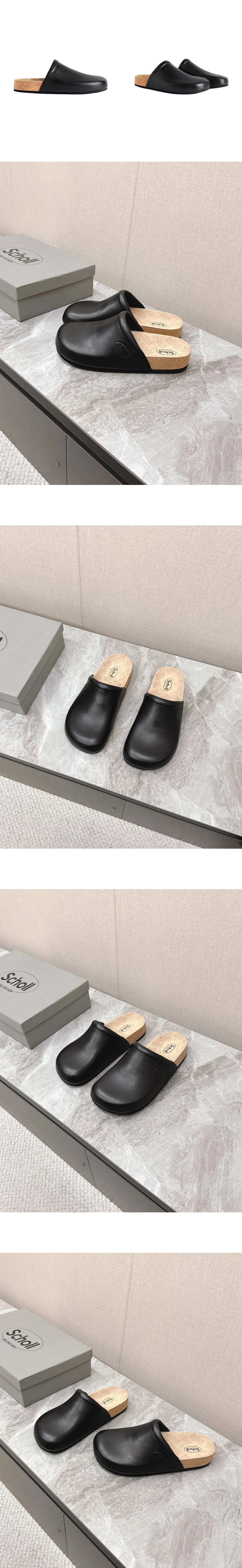 [BALENCIAGA] 발렌시아가x 숄 플랫 뮬 블랙 827677WB2U01000 남녀공용