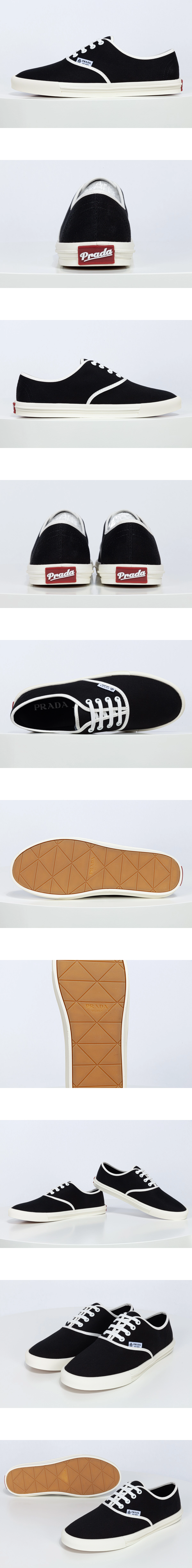 [PRADA] 프라다드릴 패브릭 스니커즈 블랙 2EE467-3LKE-F0632