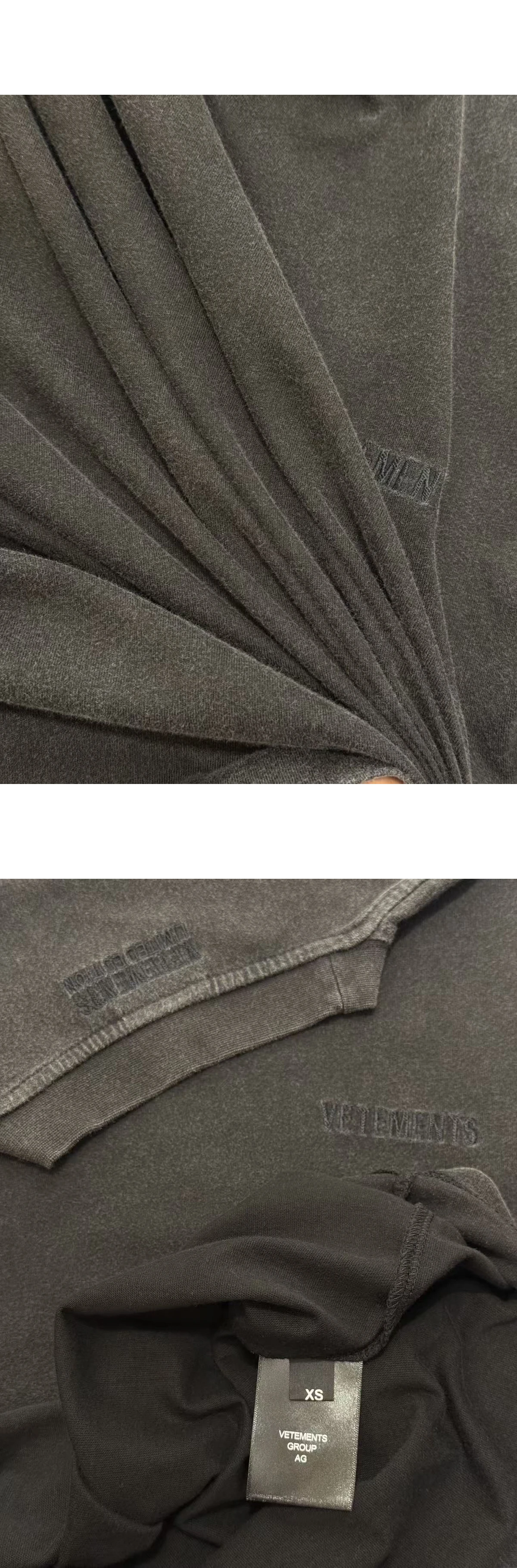 [VETEMENTS] 베트멍 아이코닉 로고 쇼트슬리브 티셔츠 블랙