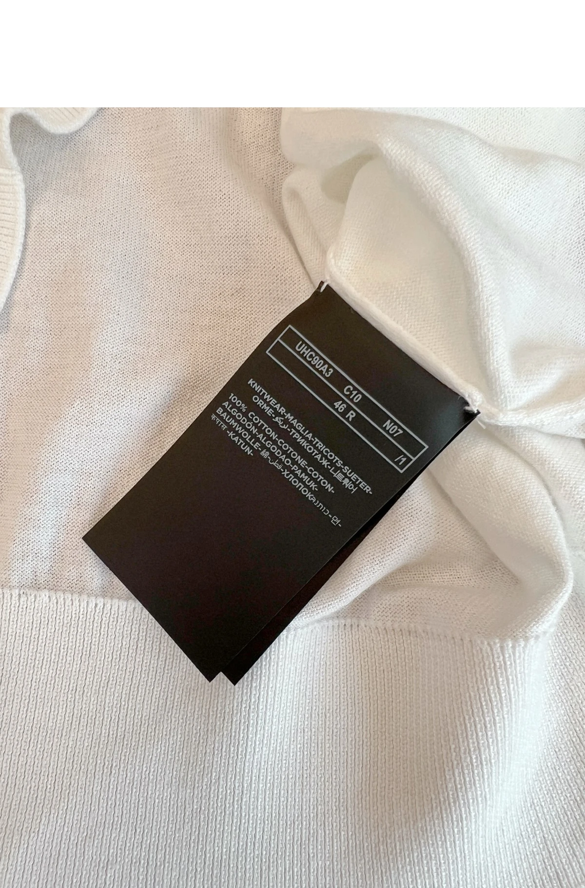 [ZEGNA] 제냐 프리미엄 코튼 쇼트슬리브 티셔츠 옵티컬 화이트