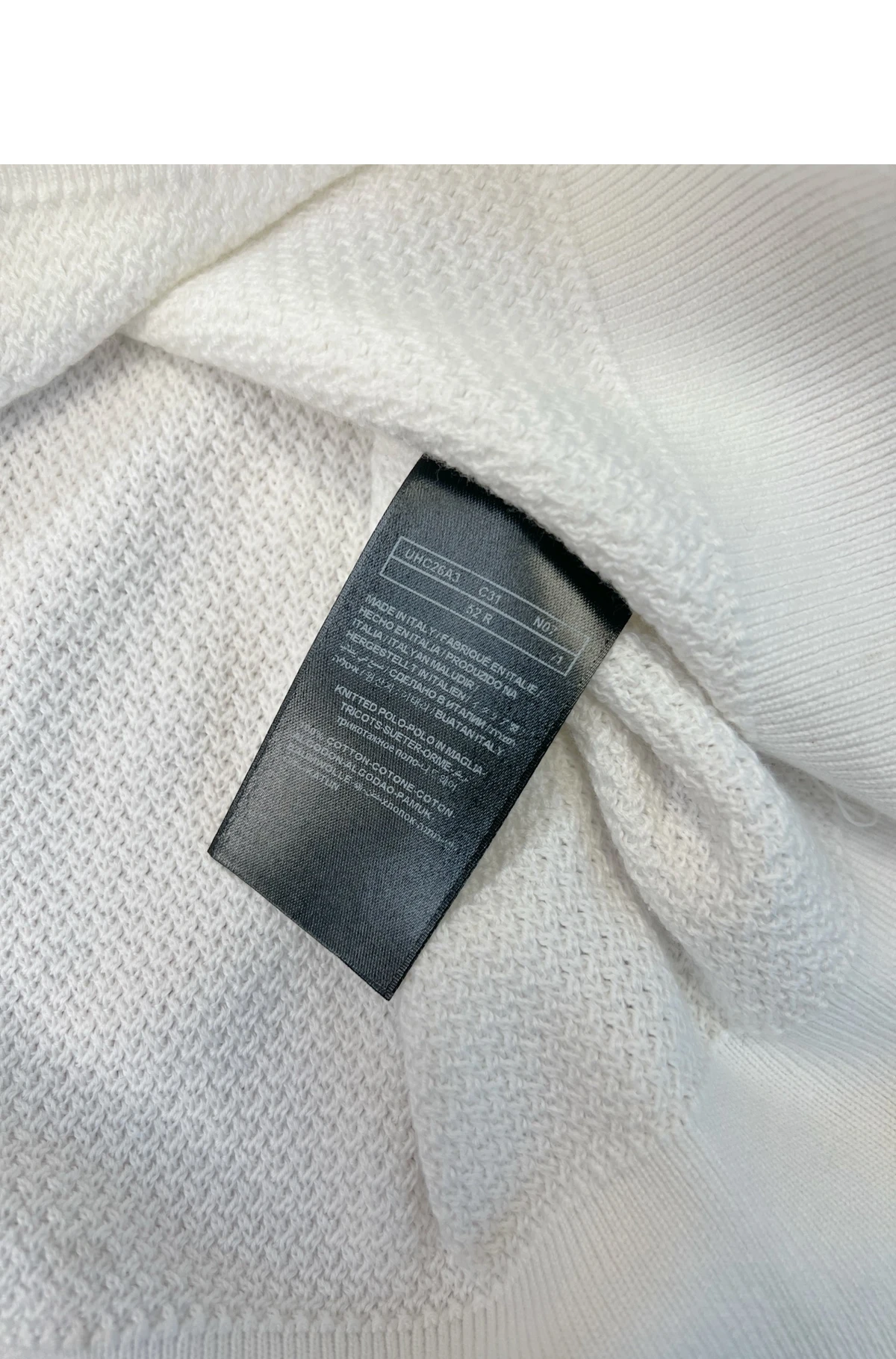 [ZEGNA] 제냐 프리미엄 코튼 조니 칼라 폴로 셔츠 화이트