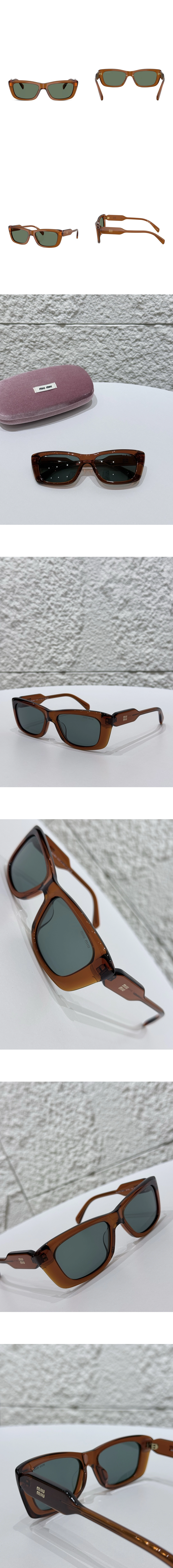 [MIU MIU] 미우미우 렉탱귤러 선글라스 0MU B12S