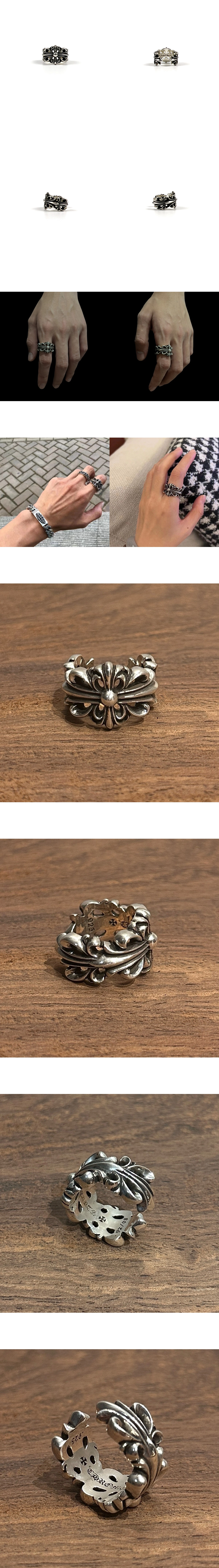 [Chrome Hearts] 크롬하츠 더블 플로랄 링