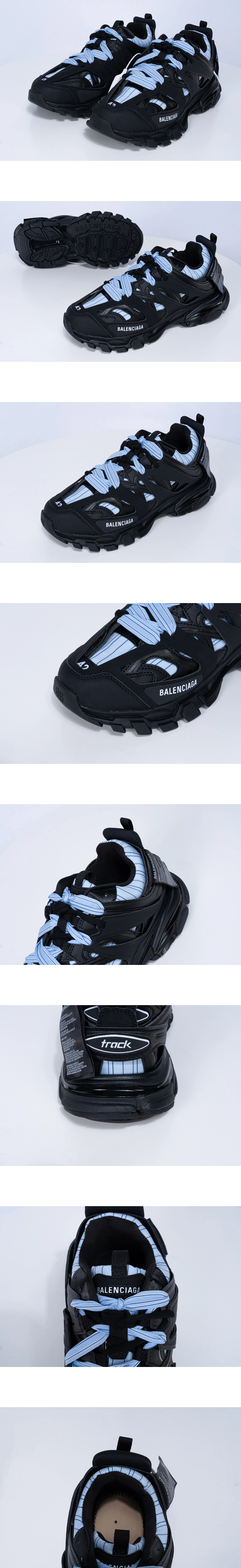 [BALENCIAGA] 발렌시아가 트랙 셔츠 스니커즈 블랙/블루 542023WTRSH1040 남녀공용 (OK)