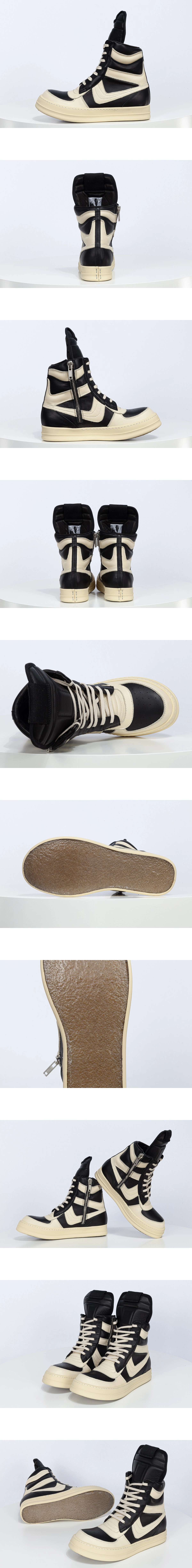 [RICK OWENS] 릭오웬스 덩크 OG 하이탑 스니커즈 블랙/화이트 남녀공용