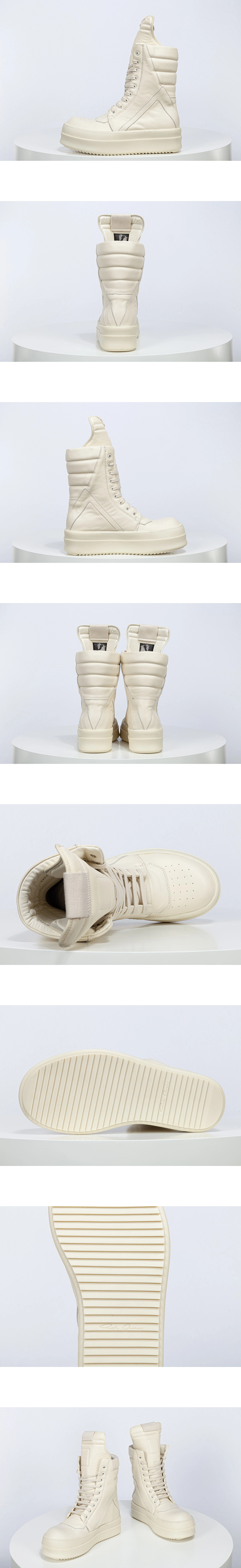 [RICK OWENS] 릭오웬스 포터빌 런웨이 메가 지오바스켓 스니커즈 밀크 남녀공용