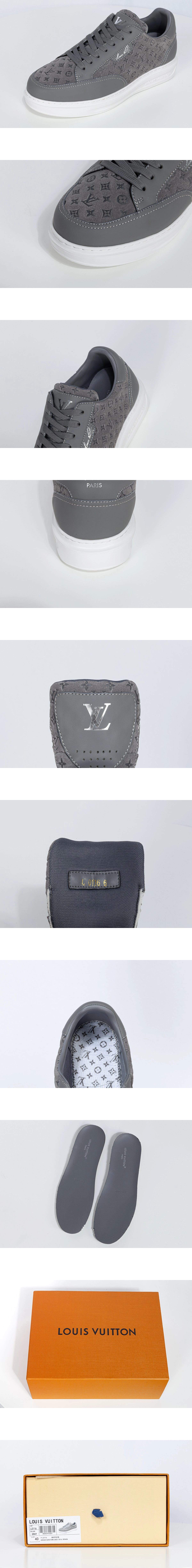 [LOUIS VUITTON] 루이비통 비버리 힐스 스니커즈 그레이 1AKBSE 남성용