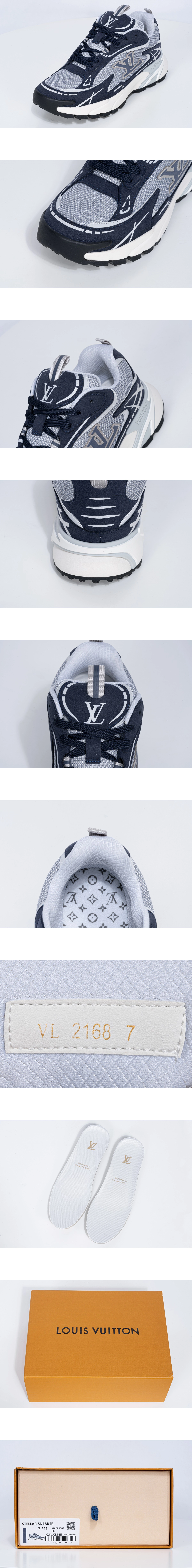[LOUIS VUITTON] 루이비통 Tatic 태틱 러너 스니커즈 블루 1AKC4L 남성용