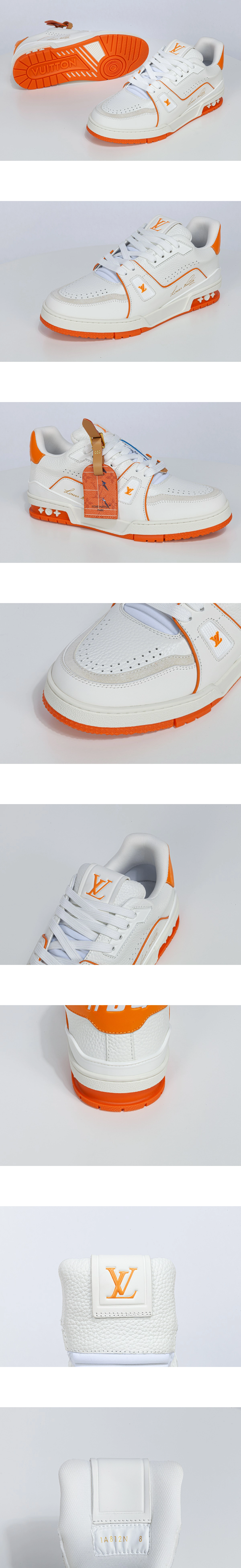 [LOUIS VUITTON] 루이비통 Trainer 트레이너 스니커즈 오렌지 1AKRBK 남녀공용