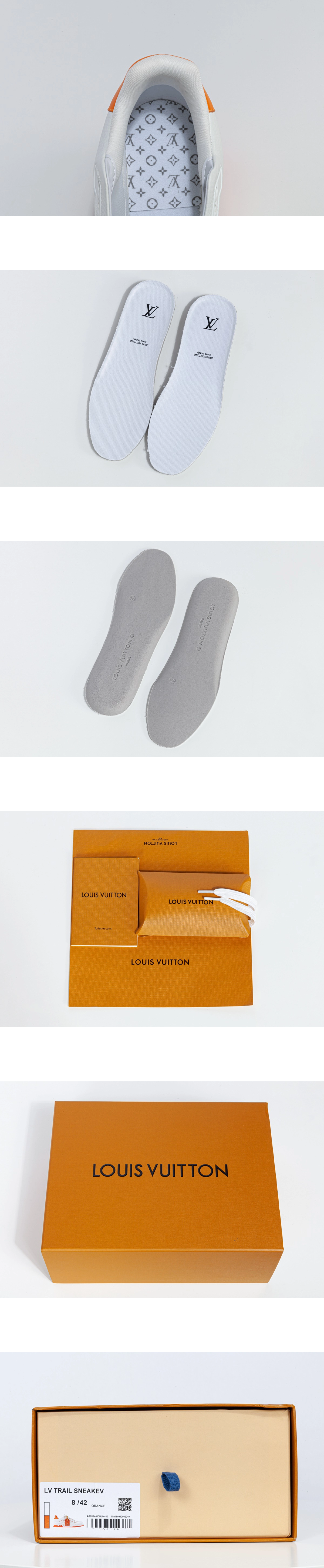 [LOUIS VUITTON] 루이비통 Trainer 트레이너 스니커즈 오렌지 1AKRBK 남녀공용