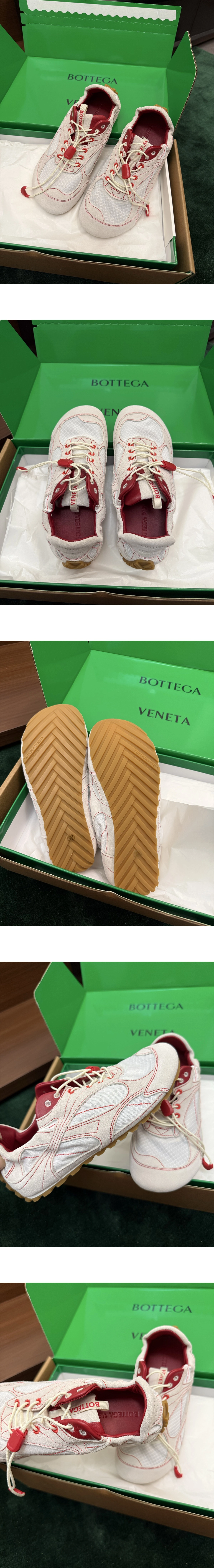 [BOTTEGA VENETA] 보테가베네타 오르빗 플래시 스웨이드 스니커즈 베이지/레드867924V65D19174 남녀공용