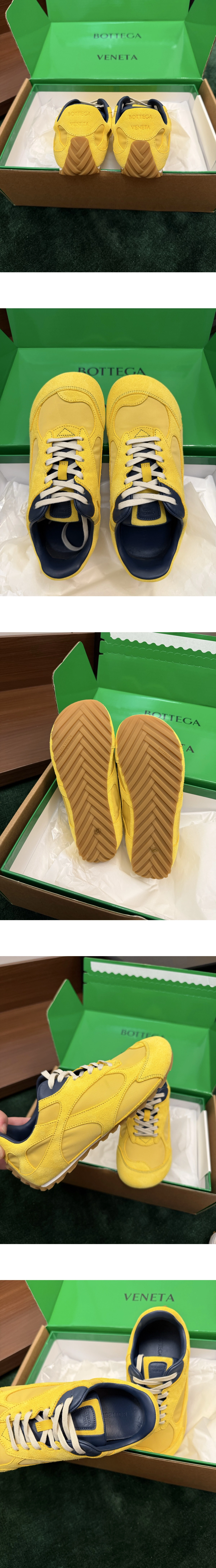 [BOTTEGA VENETA] 보테가베네타 오르빗 플래시 스웨이드 나일론 스니커즈 엘로우/블루 867921V3MS27386 남녀공용