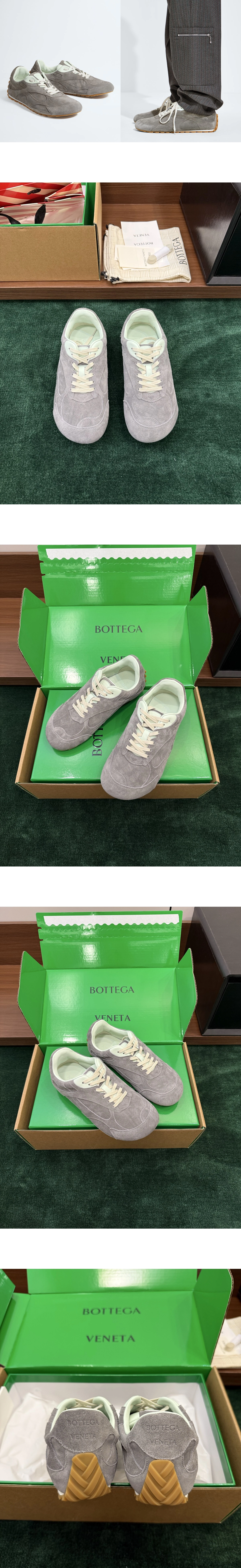 [BOTTEGA VENETA] 보테가베네타 오르빗 플래시 스웨이드 스니커즈 그레이 867926V3MS01596 남녀공용