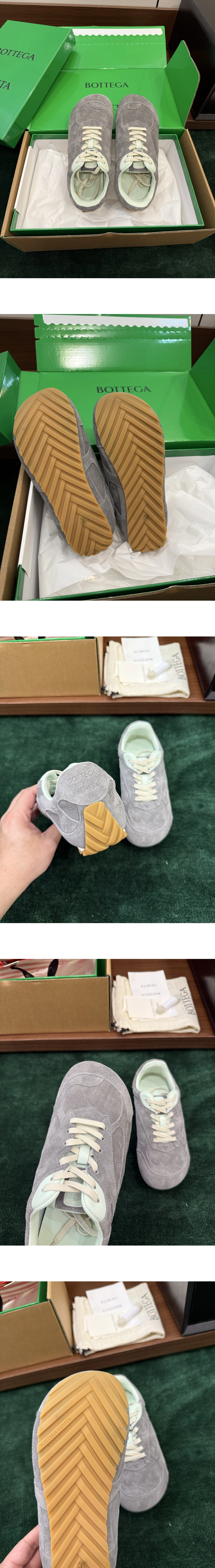 [BOTTEGA VENETA] 보테가베네타 오르빗 플래시 스웨이드 스니커즈 그레이 867926V3MS01596 남녀공용