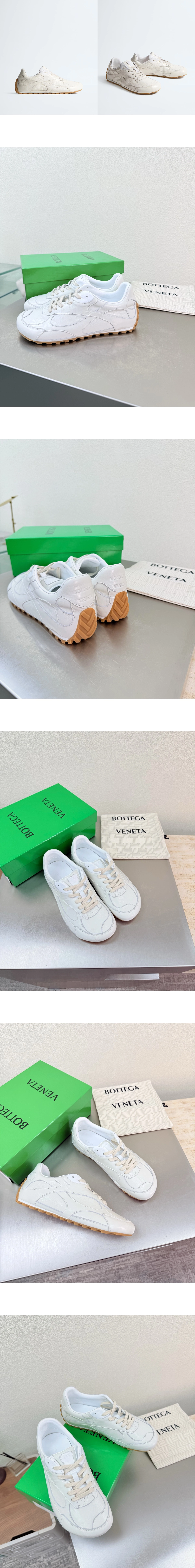 [BOTTEGA VENETA] 보테가베네타 오르빗 플래시 카프스킨스니커즈 화이트 867926V65C09013 남녀공용