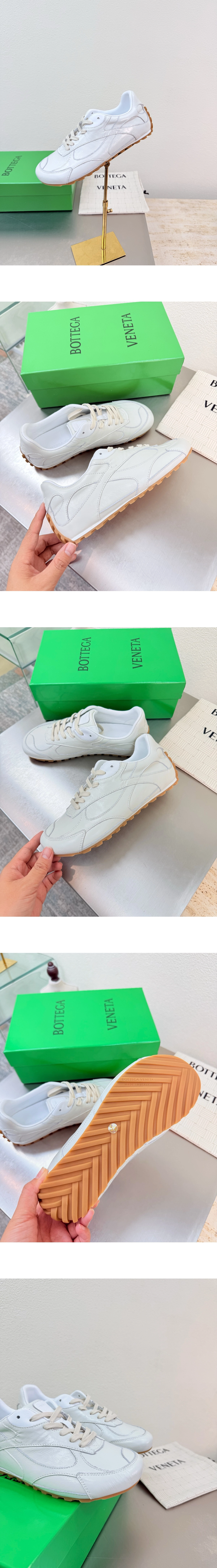 [BOTTEGA VENETA] 보테가베네타 오르빗 플래시 카프스킨스니커즈 화이트 867926V65C09013 남녀공용