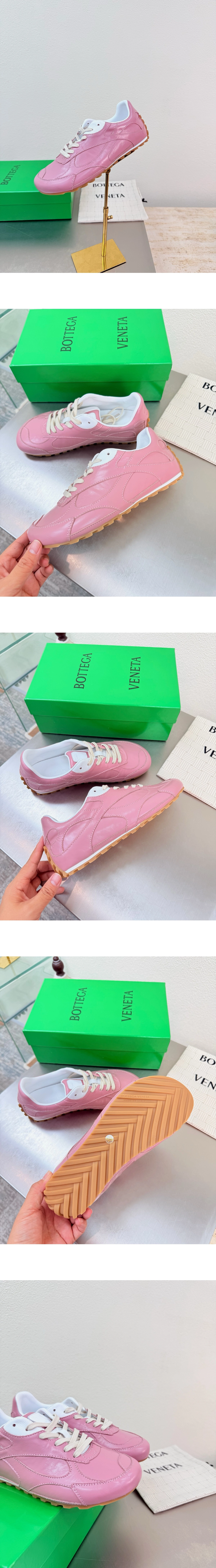 [BOTTEGA VENETA] 보테가베네타 오르빗 플래시 카프스킨스니커즈 카멜리아 867926V65C05052 남녀공용
