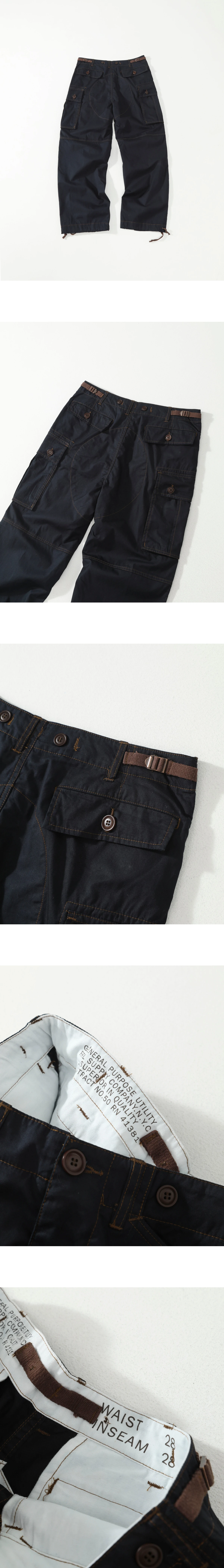 [Ralph Lauren] 랄프로렌 RRL (더블알엘) 레인저 포플린 카고 팬츠 클래식 네이비
