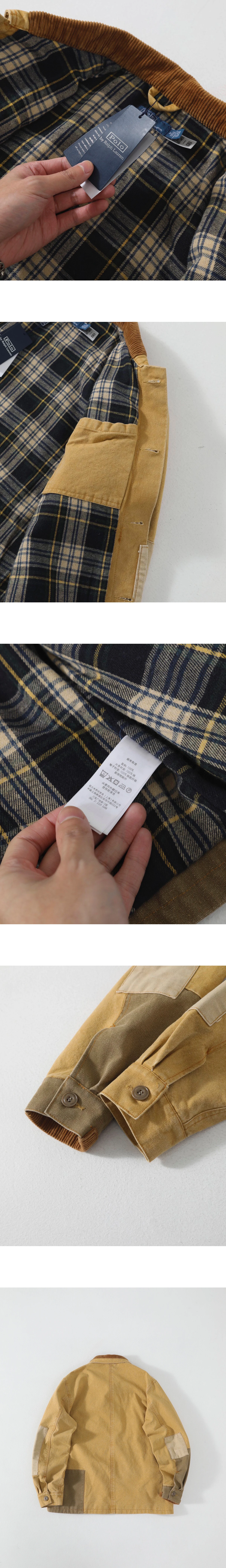 [Ralph Lauren] 폴로 랄프로렌 패치워크 초어 자켓 탠