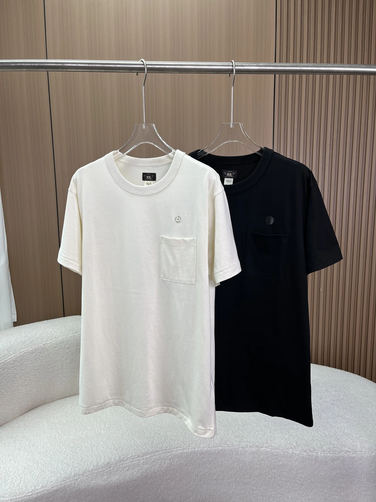 [Ralph Lauren] 랄프로렌 RRL (더블알엘) 가먼트 다이 포켓 쇼트슬리브 티셔츠