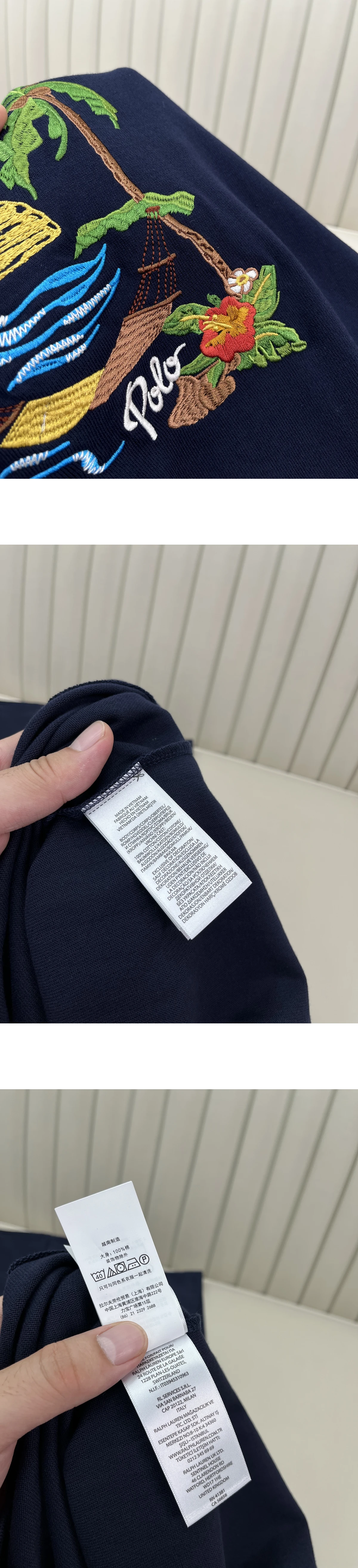 [Ralph Lauren] 폴로 랄프로렌 임브로이더 저지 쇼트슬리브 티셔츠 이스트사이드 로열