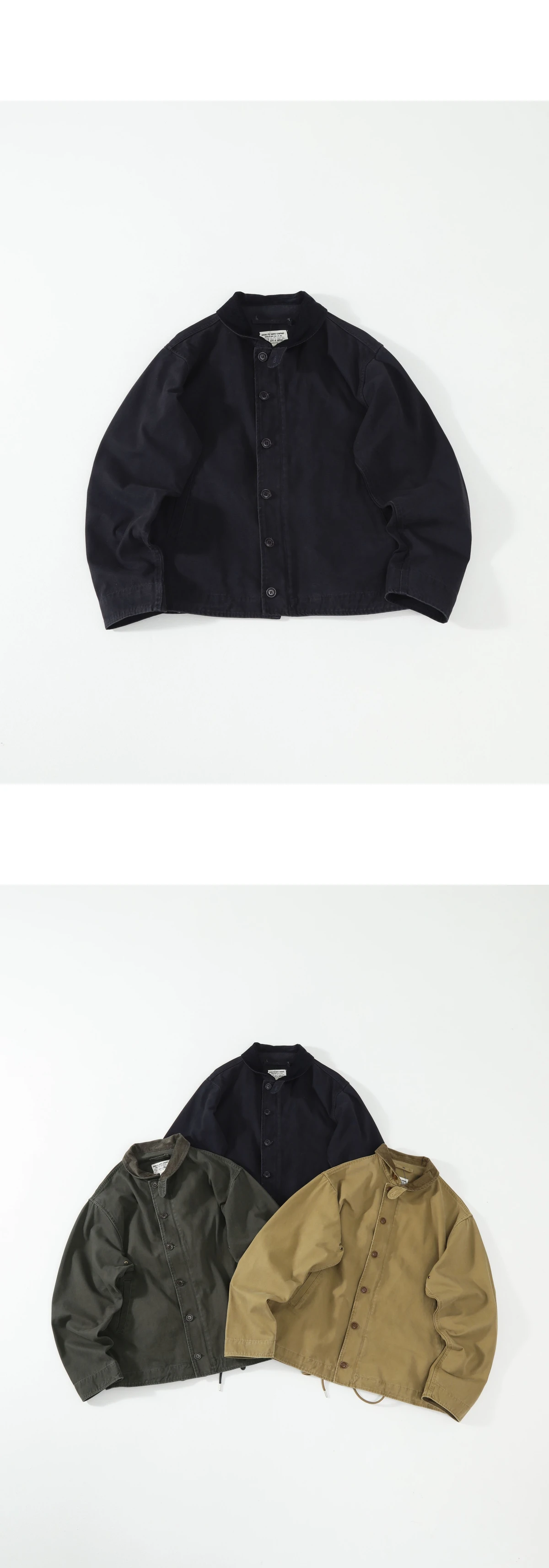 [Ralph Lauren] 랄프로렌 RRL (더블알엘) 코듀로이 칼라 코튼 덱 자켓