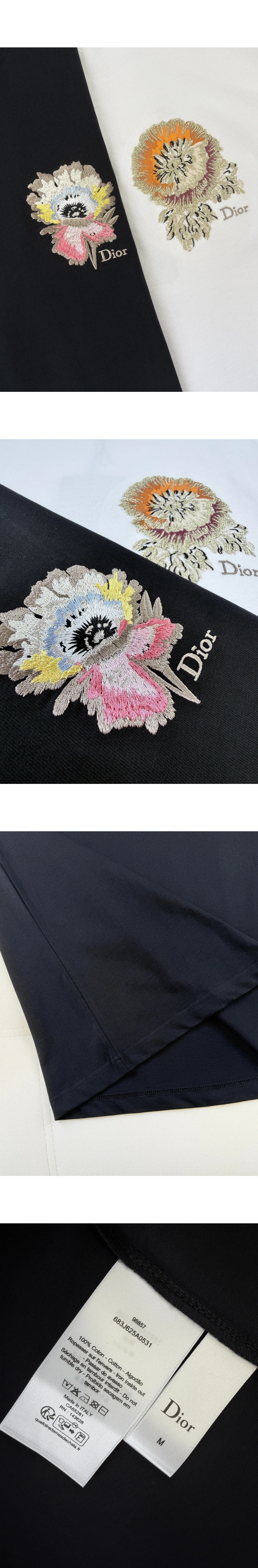 [DIOR] 디올 비잔스 티셔츠 코튼 저지 쇼트슬리브 티셔츠
