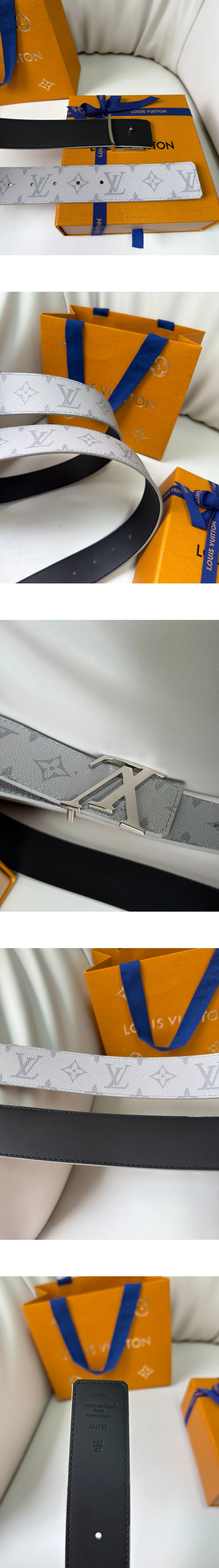 [LOUIS VUITTON] 루이비통 LV 이니셜 모노그램 리버서블 40mm 벨트 M47