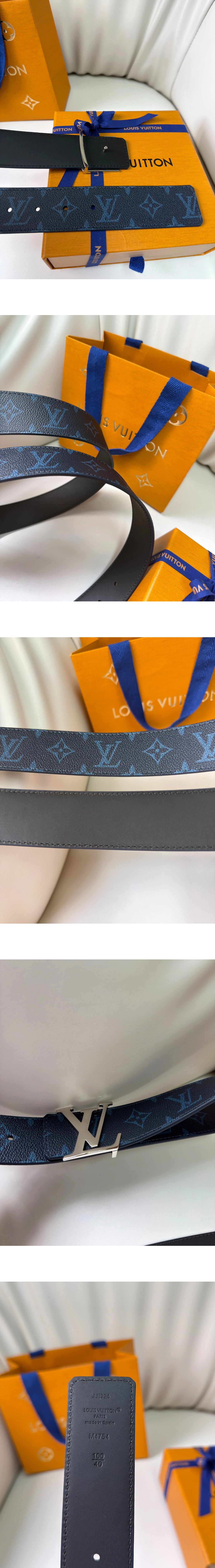 [LOUIS VUITTON] 루이비통 LV 이니셜 모노그램 리버서블 40mm 벨트 M47