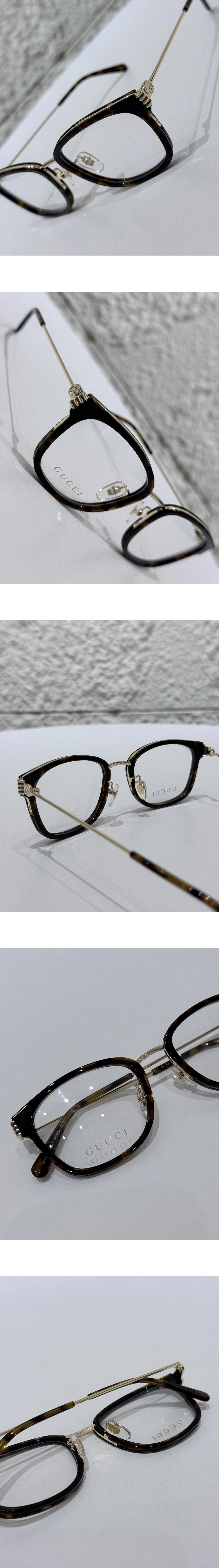 [GUCCI] 구찌 메탈 템플 스퀘어 안경테 GG1886OA