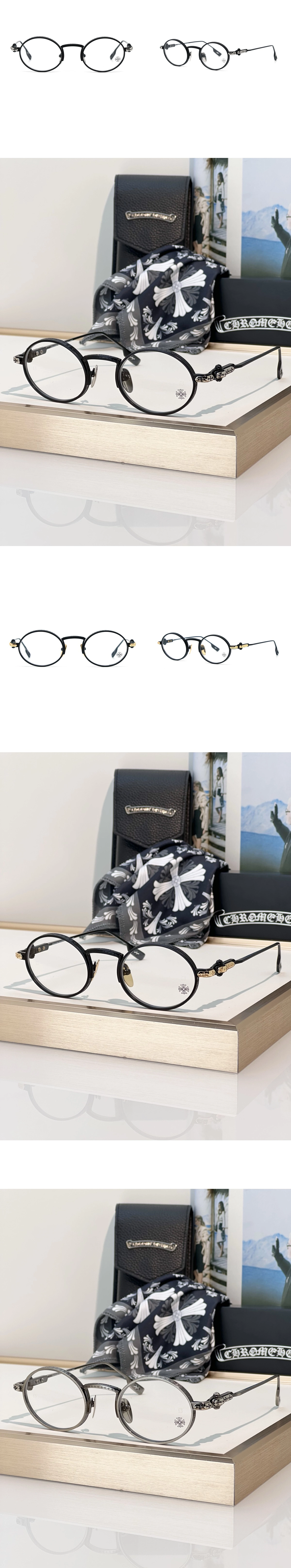 [Chrome Hearts] 크롬하츠 허니 딥드 퓨터 안경테