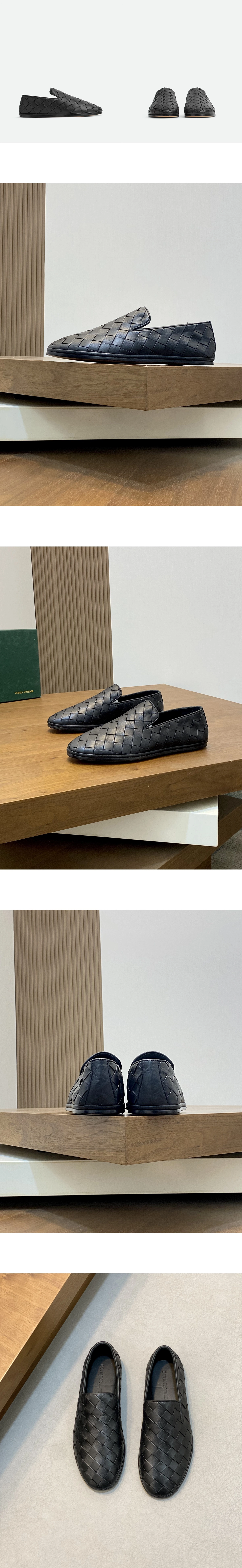[BOTTEGA VENETA] 보테가베네타 선데이 슬리퍼 인트레치아토 슬리퍼 블랙 775315V2ED01000