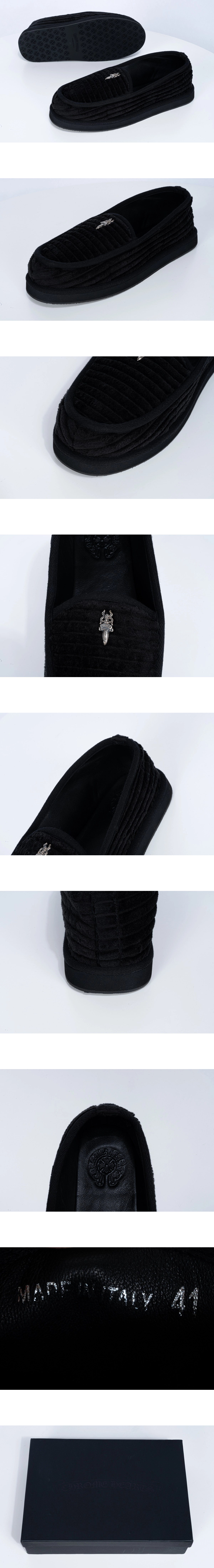 [Chrome Hearts] 크롬하츠 대거 데커레이션 코듀로이 로퍼 남성용