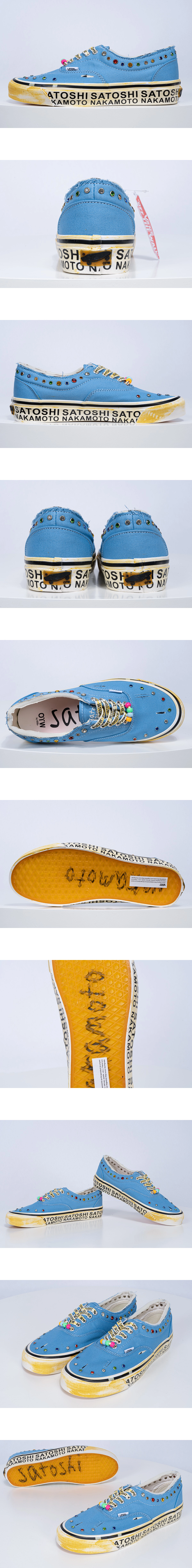 [Vans] 반스x 사토시 나카모토 에라 95 스니커즈 블루 남녀공용