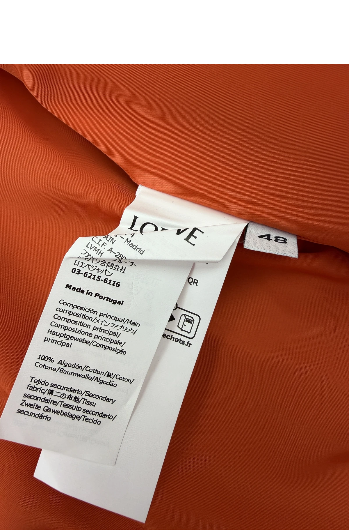 [LOEWE] 로에베 x 루이스 웨인 코튼 개버딘 웻 브러시 캣 오버셔츠 블랙/오렌지