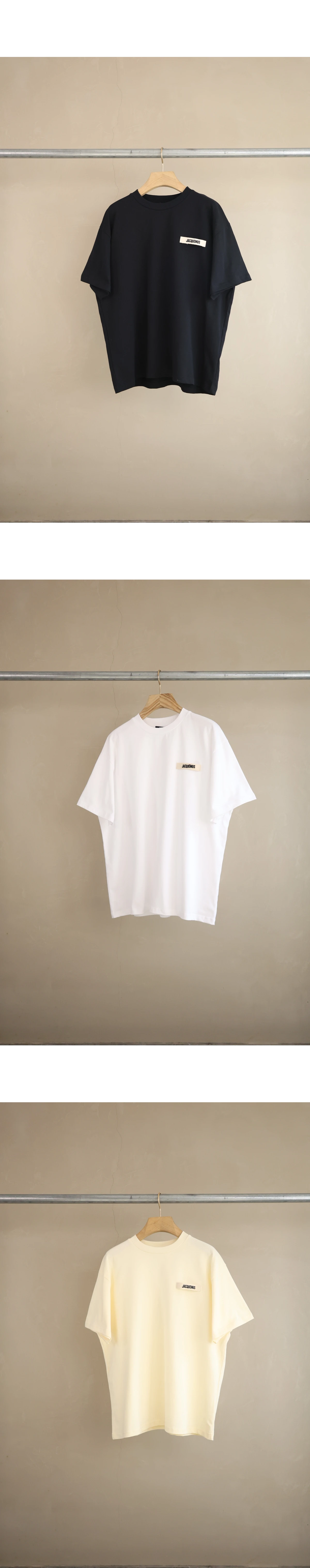[JACQUEMUS] 자크뮈스 그로그랭 로고 쇼트 슬리브 티셔츠