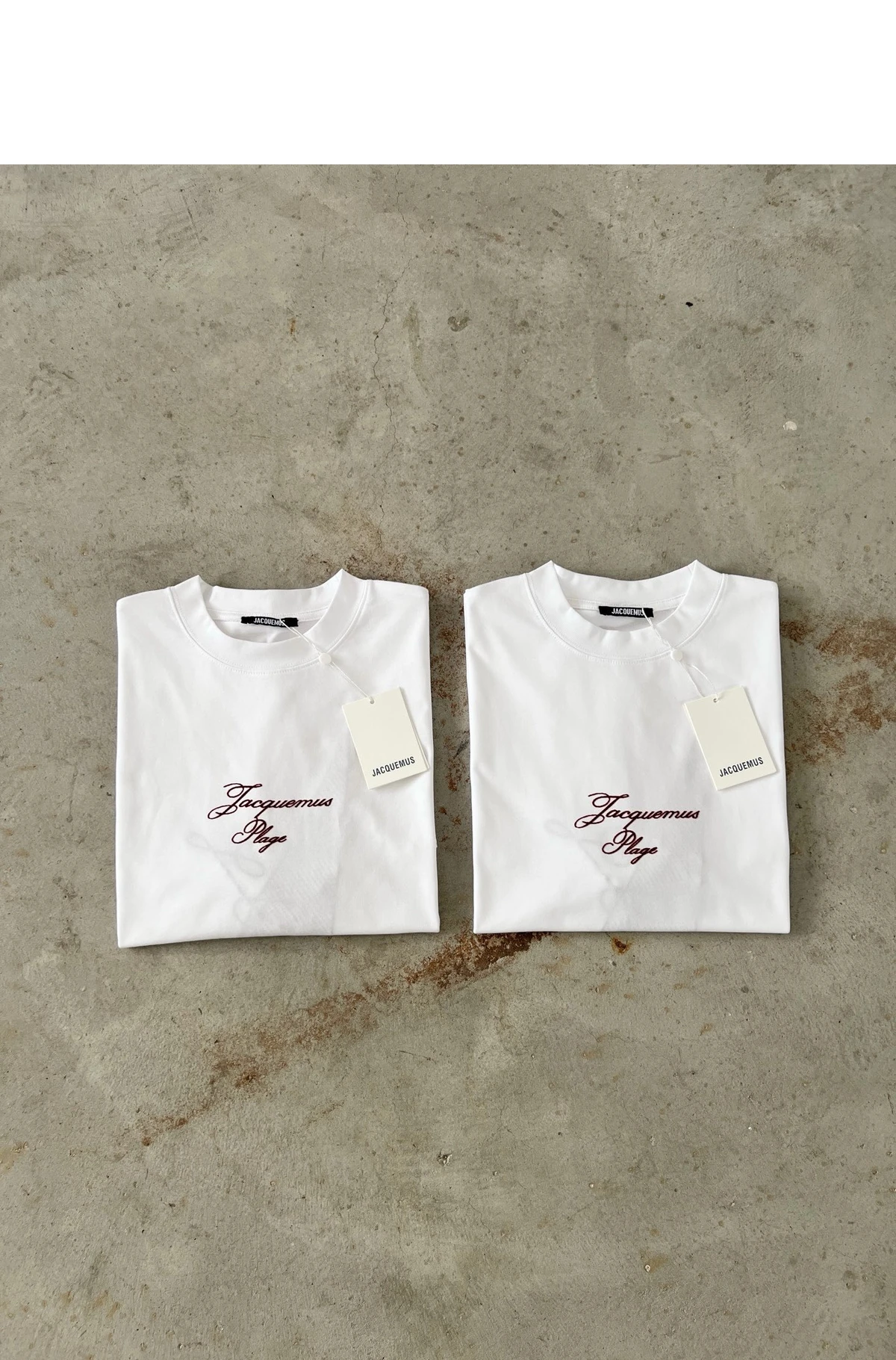 [JACQUEMUS] 자크뮈스 바토 쇼트 슬리브 티셔츠 화이트