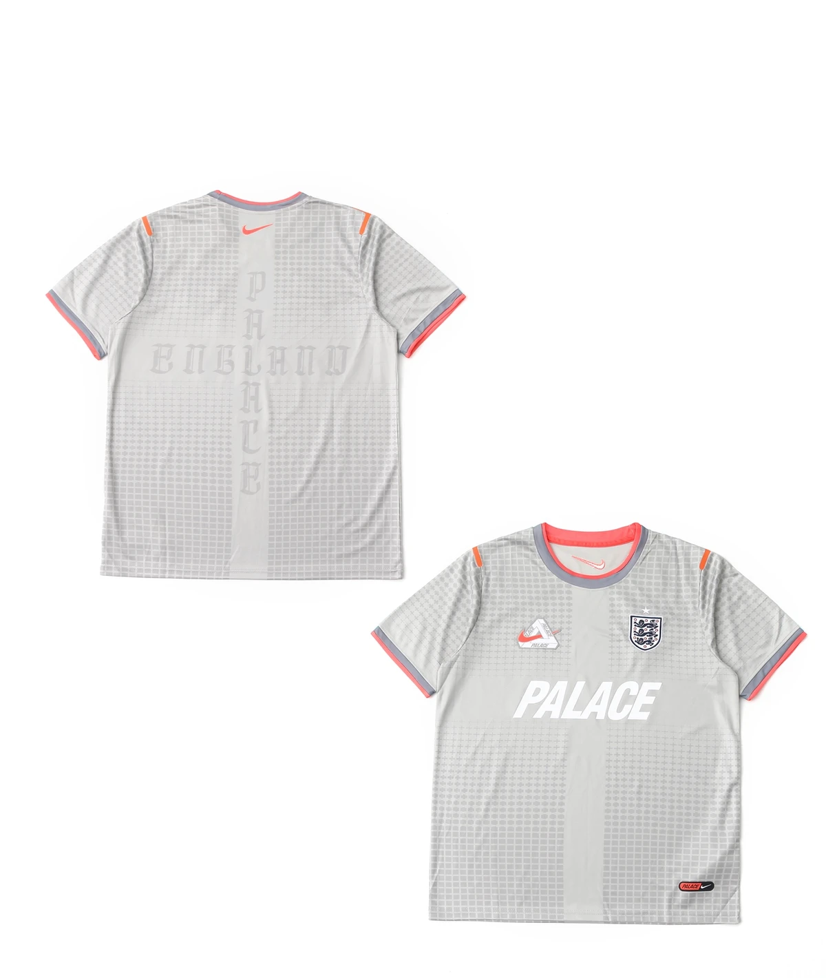 [NIKE] 나이키 x 팔라스 잉글랜드 드라이핏 아카데미 프로 숏슬리브 풋볼 탑 퓨터 그레이 브라이트 크림슨