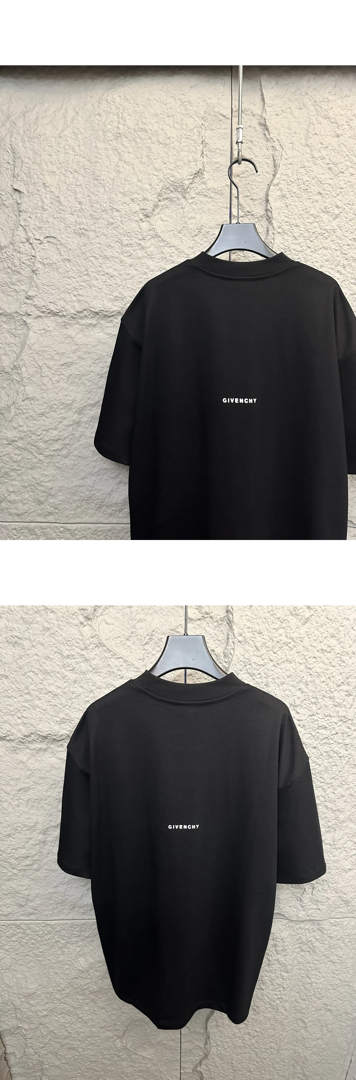 [GIVENCHY] 지방시 4G 디테일 코튼 쇼트 슬리브 티셔츠 블랙