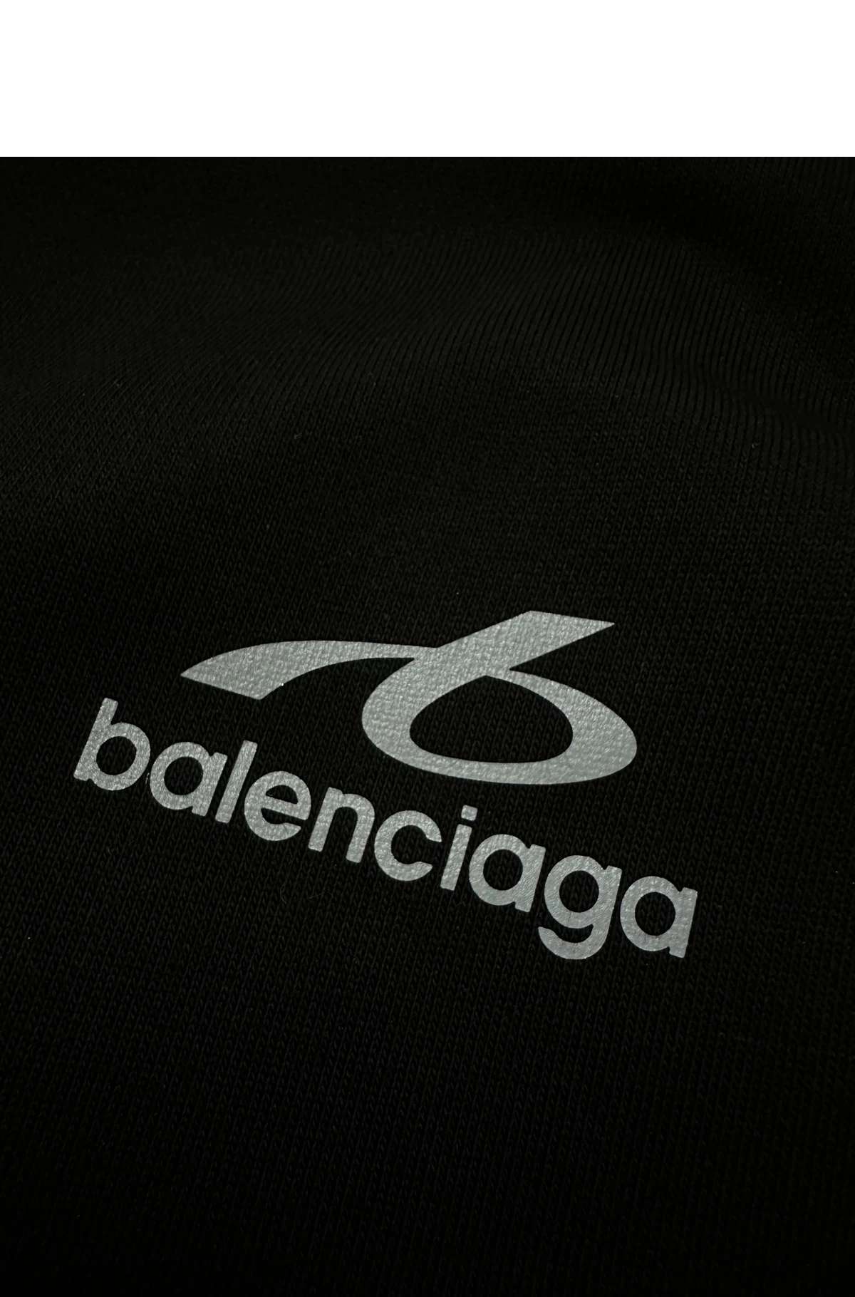 [BALENCIAGA] 발렌시아가 드라이 플리스 엘라스틱 웨이스트밴드 슬래시 포켓 바디스 아트워크 프린트 스웨트팬츠 블랙