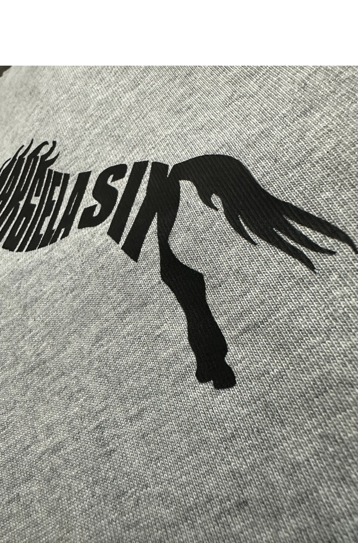 [MAISON MARGIELA] MM6 메종 마르지엘라 호스 그래픽 코튼 쇼트 슬리브 티셔츠 그레이